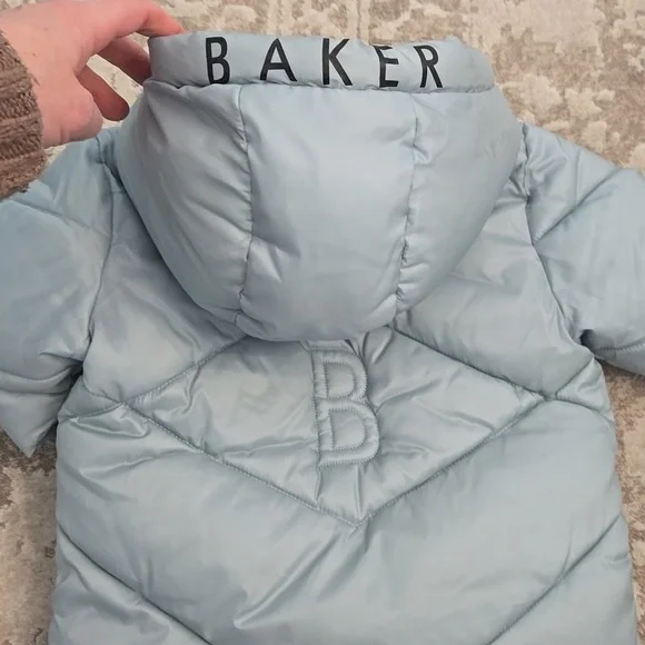 Ted Baker Light Blue Puffer Jacket Size 18-24